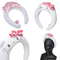 Hello Kitty 絨毛造型髮箍髮箍 (50週年系列)_1