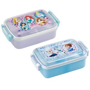 迪士尼 透明雙扣便當盒 450ml RBF3ANAG (角色款) 冰雪奇緣 公主