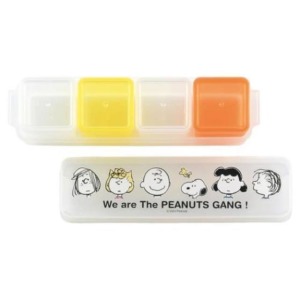 史努比 分離式四格保鮮盒 (好友大頭款)