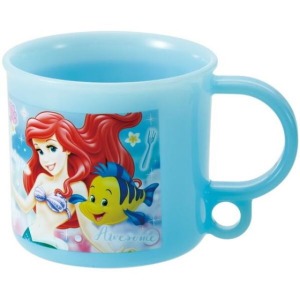 Disney 迪士尼 小美人魚 兒童單耳塑膠杯 200ml (藍綠色款)
