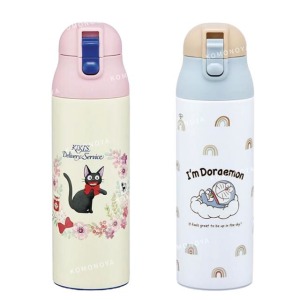 Skater 超輕量不鏽鋼彈蓋保溫瓶 470ml (角色款) 魔女宅急便 哆啦A夢