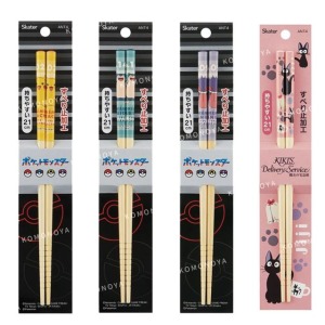 Skater 天然竹筷 21cm (角色款) 寶可夢 皮卡丘 卡比獸 耿鬼 魔女宅急便