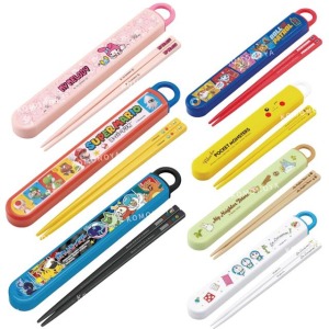 Skater 滑蓋式環保筷子組 (角色款) 美樂蒂 龍貓 哆啦A夢 寶可夢 瑪利歐