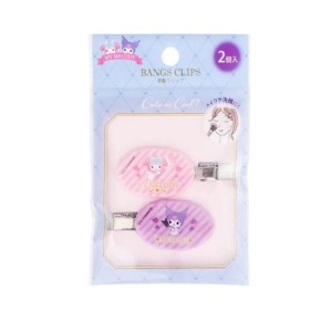 美樂蒂 酷洛米 無痕髮夾2入組 (條紋 銅板小物)