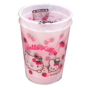 Hello Kitty 塑膠杯2入組 220ml (草莓 銅板小物)