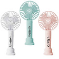 史努比 USB充電手持電風扇附底座 (靜音 3色隨機)