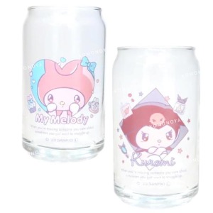 Sanrio 三麗鷗 造型玻璃杯 360ml (罐頭造型) 美樂蒂 酷洛米