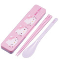 SKATER Hello Kitty 盒裝兩件式餐具組 CCS3SAAG (表情 50週年系列)