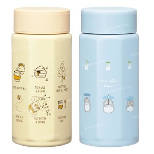 SKATER 八角形不鏽鋼保冷水壺 350ml STO4 (角色款) 小熊維尼 龍貓