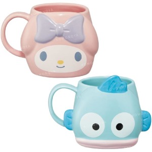 SKATER 三麗鷗 造型陶瓷馬克杯 390ml CHMGD4 (大臉款) 美樂蒂 人魚漢頓