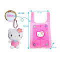 Sanrio 三麗鷗 絨布玩偶環保購物袋 (復古千鳥格) Kitty 美樂蒂 酷洛米 大耳狗_1