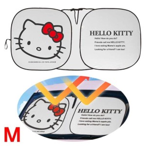 Hello Kitty 前擋風玻璃遮陽板 M (大臉款)