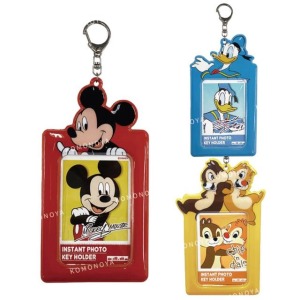 ⭐爆款破千回饋價 迪士尼 PVC造型相片收納套吊飾 (笑臉款 偶像應援) 米奇 唐老鴨 奇奇蒂蒂