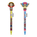 ONE PIECE 造型表情原子筆 0.7mm 紅 (角色款) 魯夫 喬巴