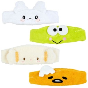 Sanrio 三麗鷗 造型吸水髮帶 (大臉款) 大眼蛙 花丸 小麥粉