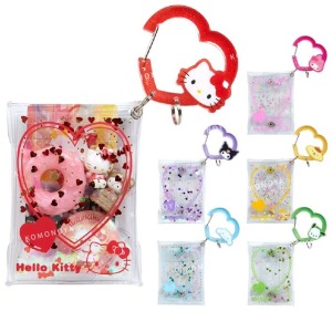 三麗鷗 PVC透明收納包附扣環 (2024角色大賞 心心相印) Kitty 酷洛米 大耳狗