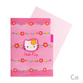Sanrio 三麗鷗 Hello Kitty A5 三層分類資料夾 (Kitty50週年經典)_3