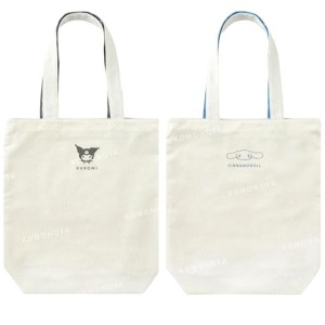 Sanrio 三麗鷗 帆布直式肩背袋 (素面小臉款) 酷洛米 大耳狗