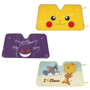 寶可夢 SKATER 汽車前擋風玻璃遮陽板 130x60cm CSUS1 (大臉款) 皮卡丘