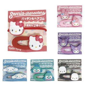 Sanrio 三麗鷗 髮飾2入組 (大臉款) Kitty 酷落米 大耳狗