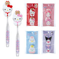 Sanrio 三麗鷗 造型牙刷蓋2入組 (坐姿款) Kitty 美樂蒂 酷洛米
