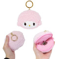 Sanrio 三麗鷗 絨毛大臉造型零錢包吊飾 (光陰的故事) Kitty 布丁狗_8