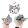 Sanrio 三麗鷗 絨毛大臉造型零錢包吊飾 (光陰的故事) Kitty 布丁狗_3