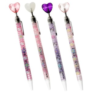 Sanrio 三麗鷗 造型原子筆 0.5mm 黑 (復古千鳥格) Kitty 花小兔