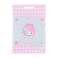 Sanrio 三麗鷗 塑膠夾鏈禮物提袋5入組 (復古千鳥格) Kitty 美樂蒂 酷洛米_2