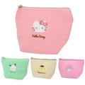 Sanrio 三麗鷗 尼龍船型收納包 (刺繡大臉款) Kitty 布丁狗 帕恰狗