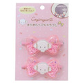 Sanrio 三麗鷗 蝴蝶結髮圈2入組 (流沙款) Kitty 美樂蒂 酷洛米 帕恰狗_2