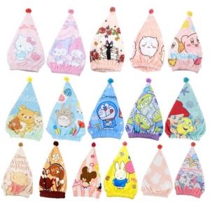 絨毛造型三角吸水髮帽 Kitty 吉伊卡哇 星之卡比