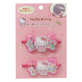 Sanrio 三麗鷗 蝴蝶結髮圈2入組 (流沙款) Kitty 美樂蒂 酷洛米 帕恰狗_4