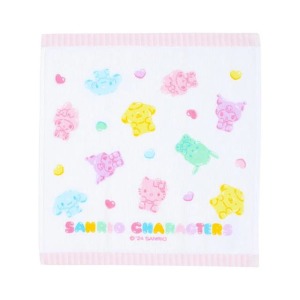 【限購】Sanrio 三麗鷗大集合 棉質短毛巾 34x35cm (Gummies系列)