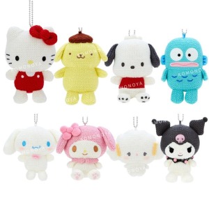【限購】Sanrio 三麗鷗 針織玩偶吊飾 (經典款) Kitty 布丁狗 酷洛米