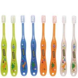 SKATER 恐龍 盒裝兒童牙刷8入組 0-3y TB4SE (綠盒款)