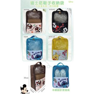 Disney 迪士尼 手提鞋子收納袋 (大臉款) 米奇 維尼 奇奇蒂蒂 史迪奇