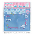 Sanrio 三麗鷗 13.5x15.2cm M號 夾鏈袋三入組 (生活款) 酷洛米 大耳狗 人魚漢頓_2