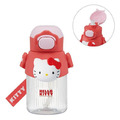 SKATER Hello Kitty 吸管水壺附背帶 590ml PMSHP6 (立體大臉款)_1
