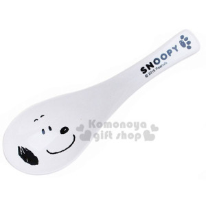 史努比 日製陶瓷湯匙《白.大臉》精緻金正瓷器