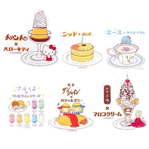 Sanrio 三麗鷗 x 純喫茶 Jun Kissa 餐點造型貼紙 (昭和喫茶館)