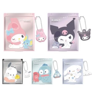 Sanrio 三麗鷗 隨身鏡附吊飾 (眨眼款) 美樂蒂 酷洛米 大耳狗 帕恰狗 人魚漢頓