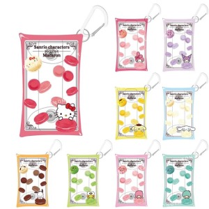 Sanrio 三麗鷗 PVC扣式防水零錢包附扣環 (馬卡龍款) Kitty 美樂蒂 酷洛米