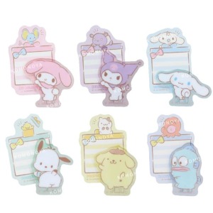 Sanrio 三麗鷗 造型壓克力留言夾 (與小夥伴) 美樂蒂 酷洛米 布丁狗 大耳狗
