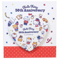 Sanrio 三麗鷗 Hello Kitty 50週年紀念 新型徽章別針 (經典紅藍配色)_3