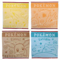 Pokemon 寶可夢 棉質小方巾 34x35cm (大臉名子款) 皮卡丘 噴火龍 卡比獸 伊布
