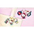 Hello Kitty 50週年紀念 三連壓克力鑰匙圈 (經典紅藍配色)_1