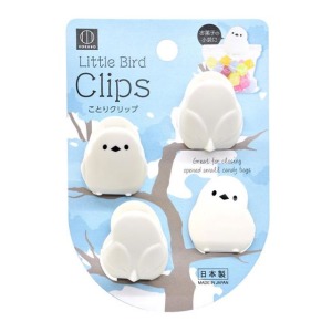 小久保工業所 造型封口夾4入組 (小鳥款)