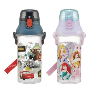 SKATER 迪士尼 兒童彈蓋直飲透明水壺 480ml PSB5TRC CARS 公主