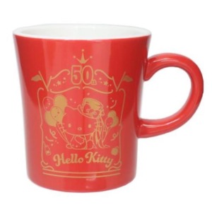 Hello Kitty 陶瓷馬克杯 270ml 50週年紀念 (氣球款)